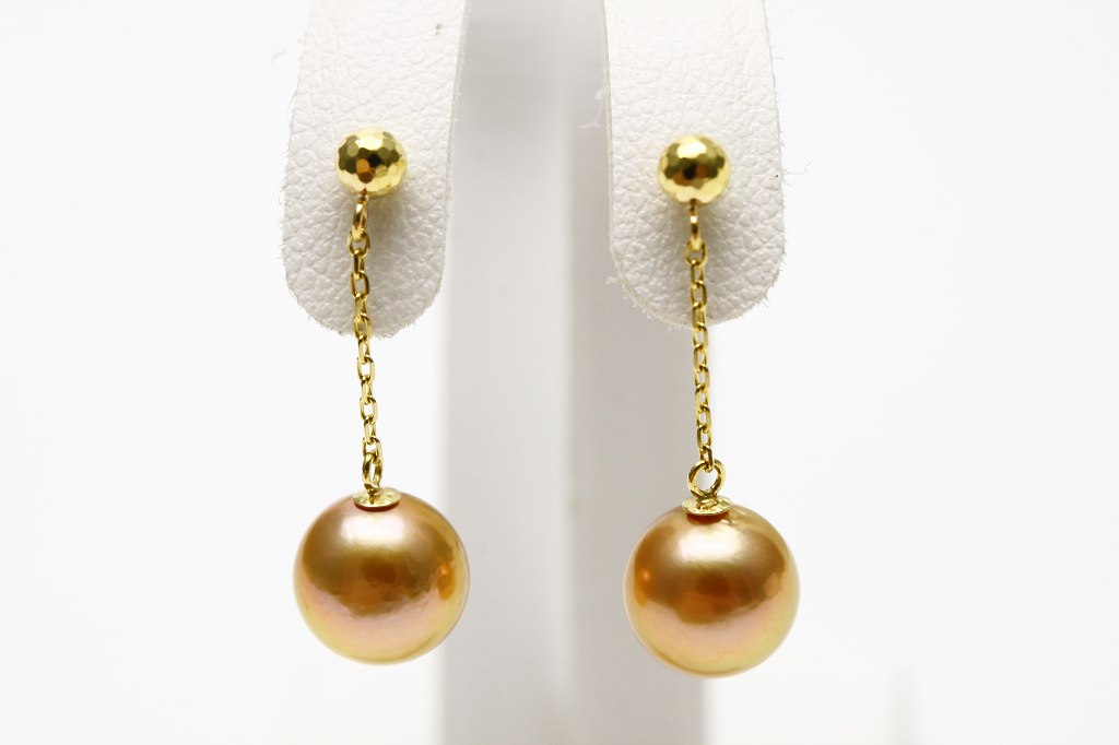 アコヤ真珠パールピアス 7.0-7.5mm ゴールドカラー K18製 – eiho pearl