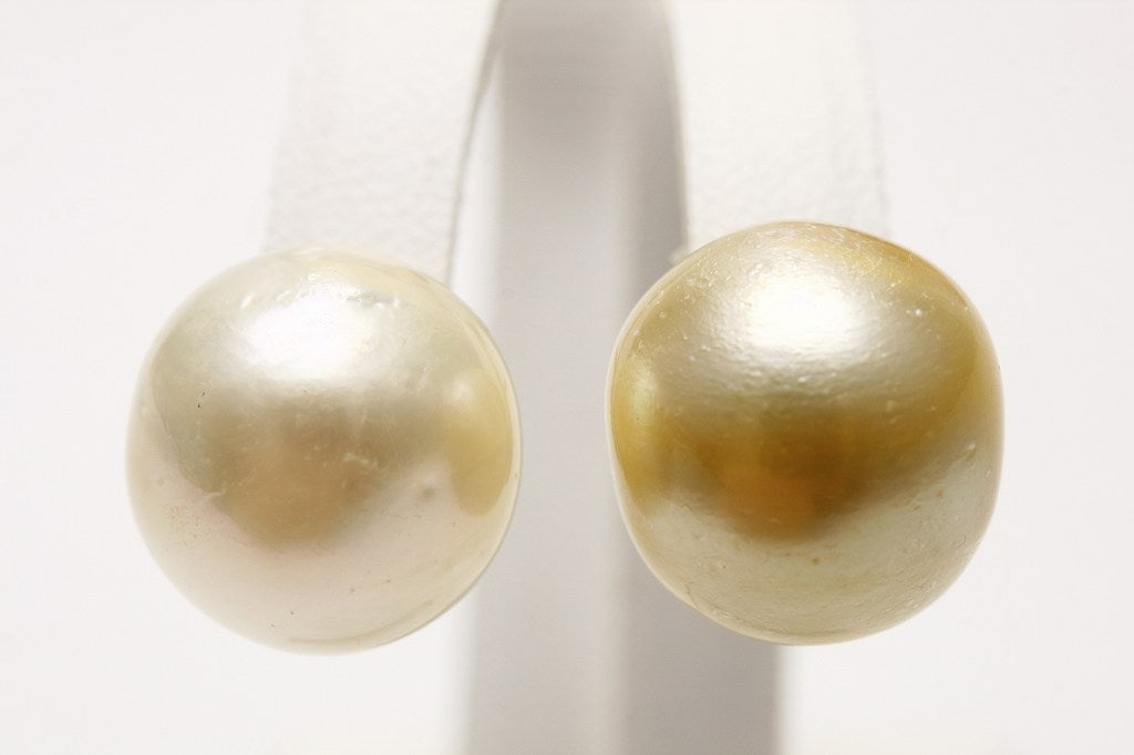 南洋白蝶真珠パールピアス 13mm マルチカラー K18製 – eiho pearl