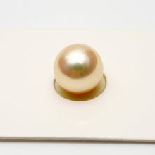 画像をギャラリービューアに読み込む, アコヤ真珠パールルース　9.5-10.0mm　無調色　ゴールドピンクカラー　e0802al04
