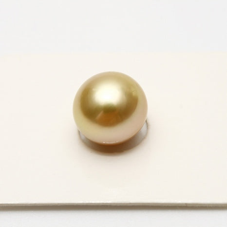 南洋白蝶真珠パールルース　10mm　ナチュラルゴールドカラー f0512nl03
