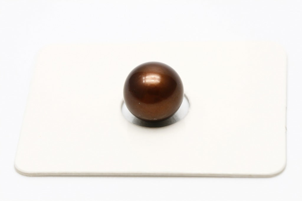 タヒチ黒蝶真珠パールルース　8mm　チョコレートカラー