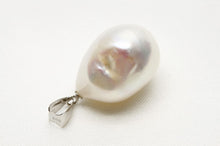画像をギャラリービューアに読み込む, 淡水真珠パールペンダントトップ　16×12mm　ホワイトピンクカラー　K14WG製 - eiho pearl
