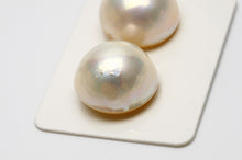 画像をギャラリービューアに読み込む, マベ真珠パールペアルース　15mm　ホワイトピンクグリーンカラー - eiho pearl
