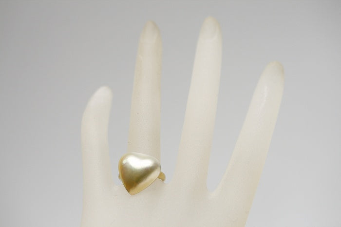 マベ真珠パールリング【指輪】 17mm ナチュラルゴールドカラー