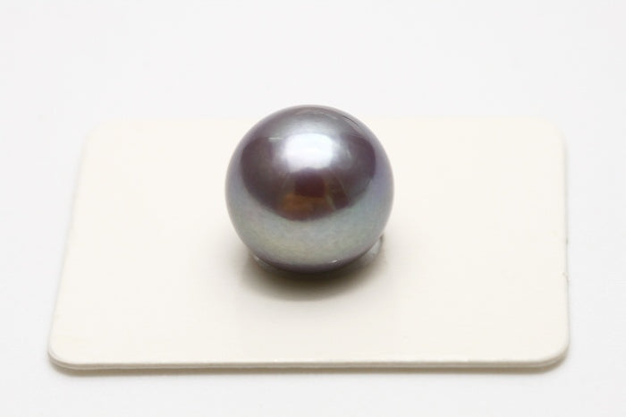 淡水真珠パールルース　片穴　13mm　パープルカラー　d1108fl01