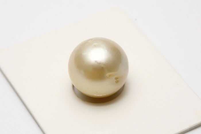 【限定品質保証】南洋白蝶真珠パールルース　11mm　クリームカラー ビーズ・アクセサリー道具・材料